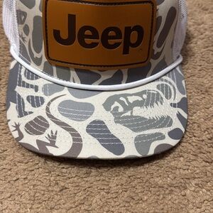 Jeep Brown and Gray Camo Cap
